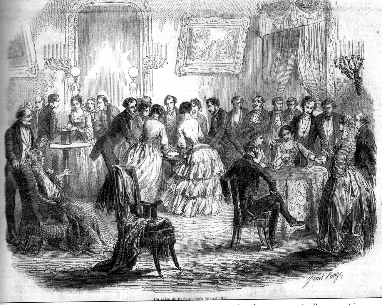 Les tables tournantes, 1853.