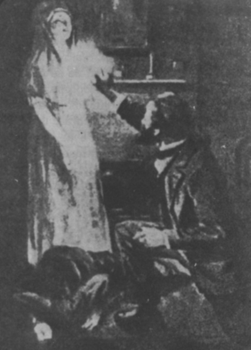 Sir William Crookes with ‘Katie King’, 1874.