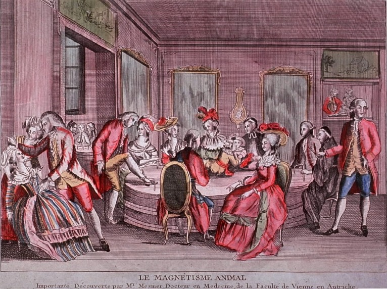 Mesmer’s baquet, Paris, 1780s.