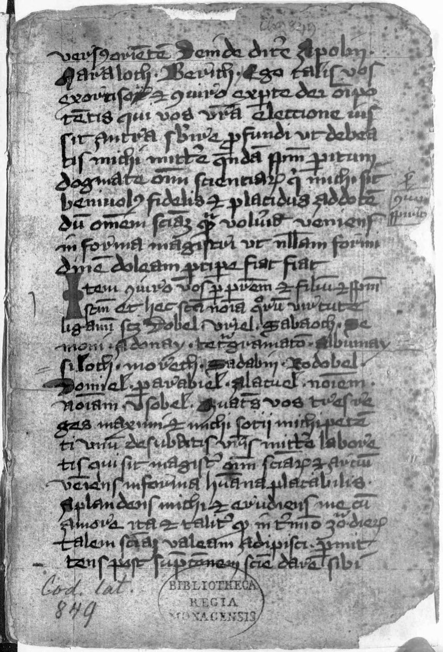 The Munich Manual of Demonic Magic, Clm 849. CC0.